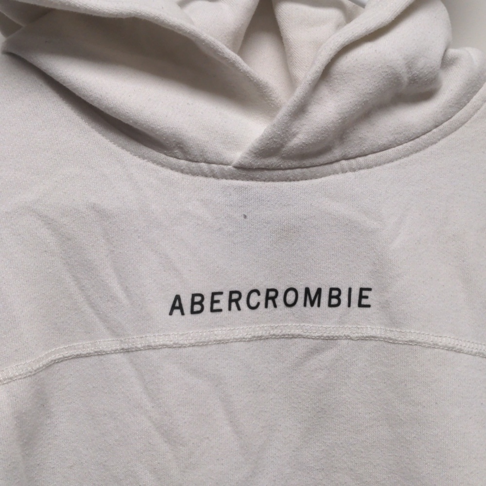 Abercrombie white hoodie Large - Picture 2 of 4